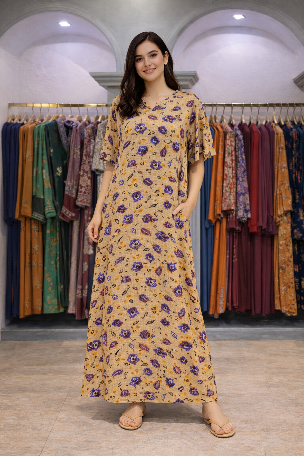 دشداشة طويل فري سايز - alternate view